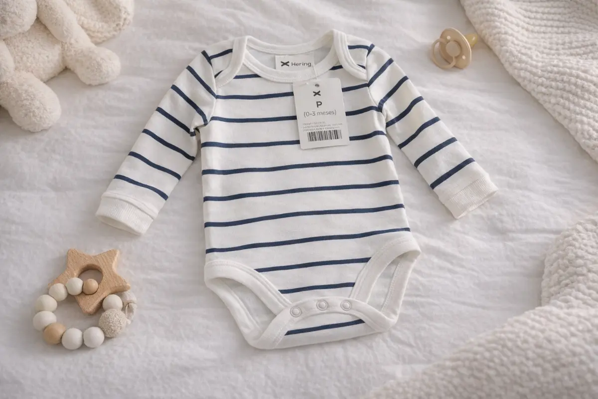 Body manga longa listrado